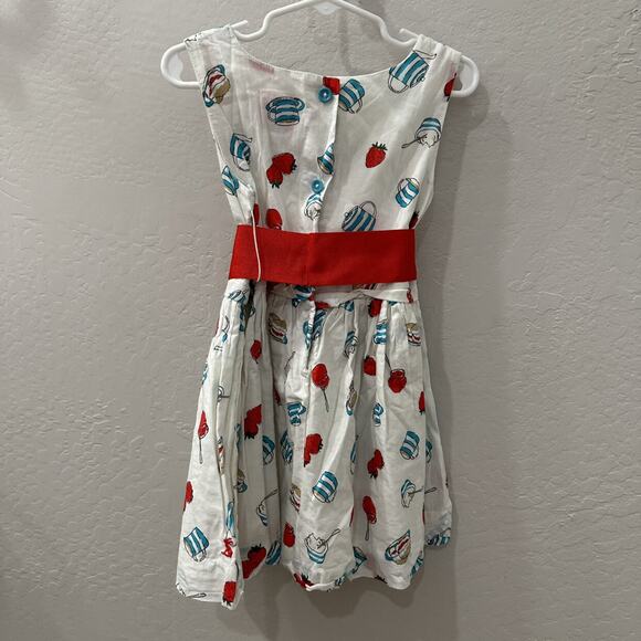 Joules Strawberry Shortcake Red Bow Dress - Picture 7 of 8